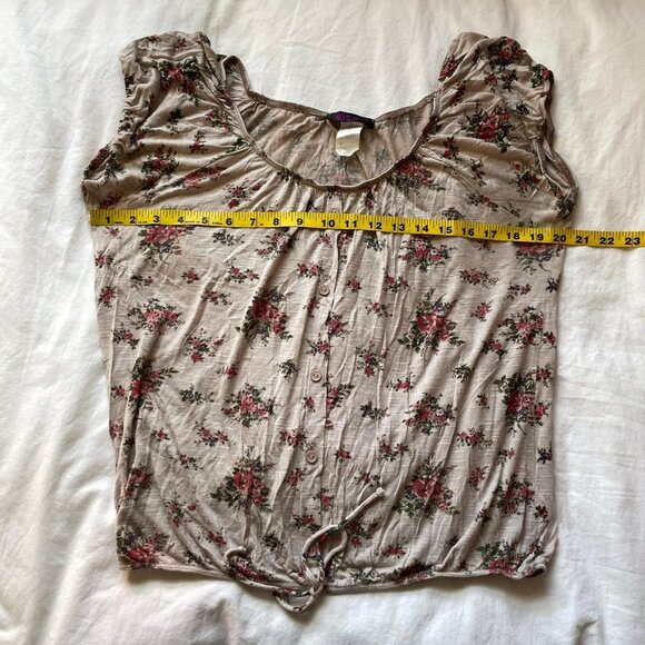 Vintage Floral Peasant Top Size large - Picture 4 of 5